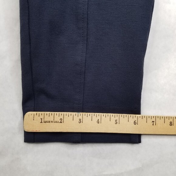 NYDJ Crop Pants Women's Petite 16 Capri Navy Blue Stretch Knit Tapered Leg Slim - Picture 13 of 13